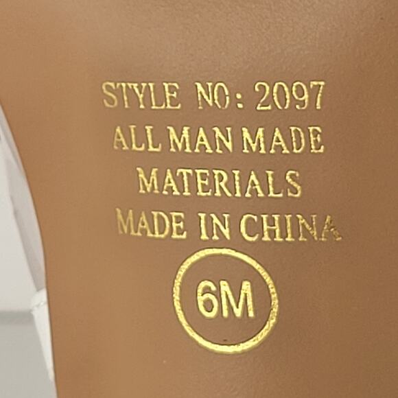 Annie White Slingback Sandals 6M Open Toe Clear Heel Strappy Bow Rhinestones - Picture 16 of 16